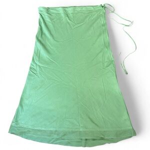 Brazeau Tricot Silk Midi Tie Skirt, Size M